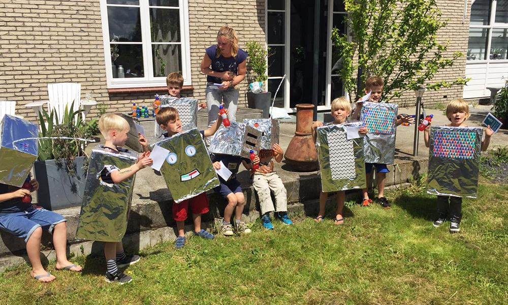 Kinderfeestje voor buiten