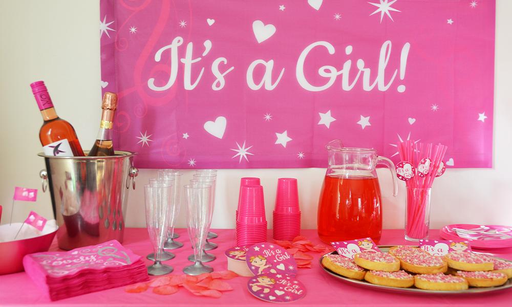 Kraamfeest versiering in themaboxen