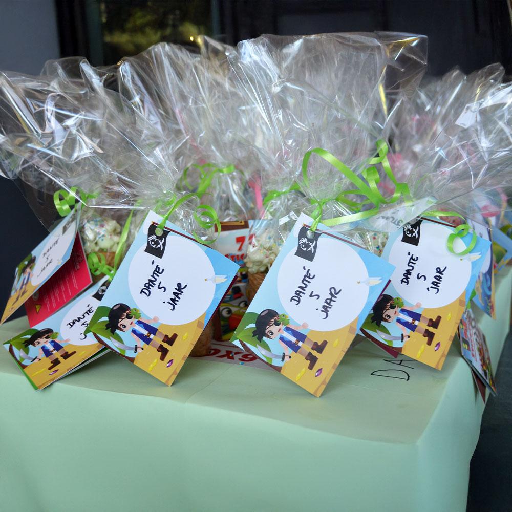 Traktaties met het piraten traktatiekaartje