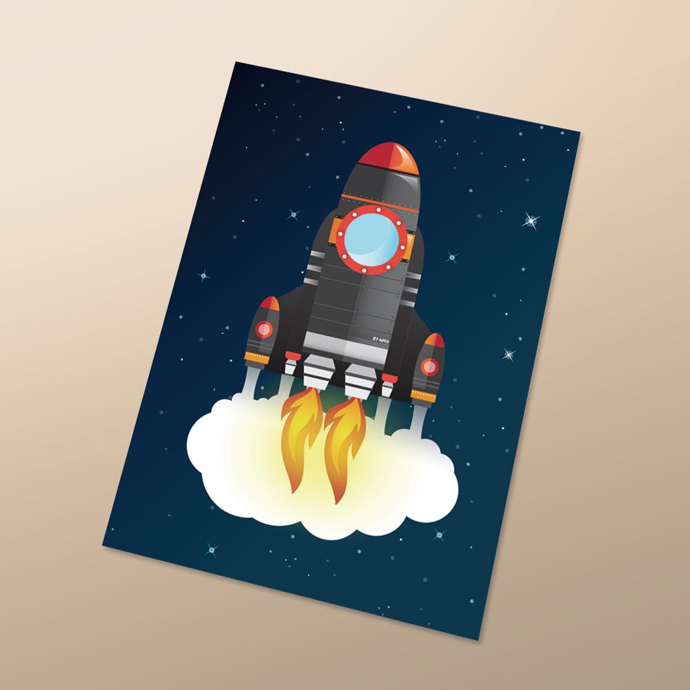 Raket traktatiekaarte design