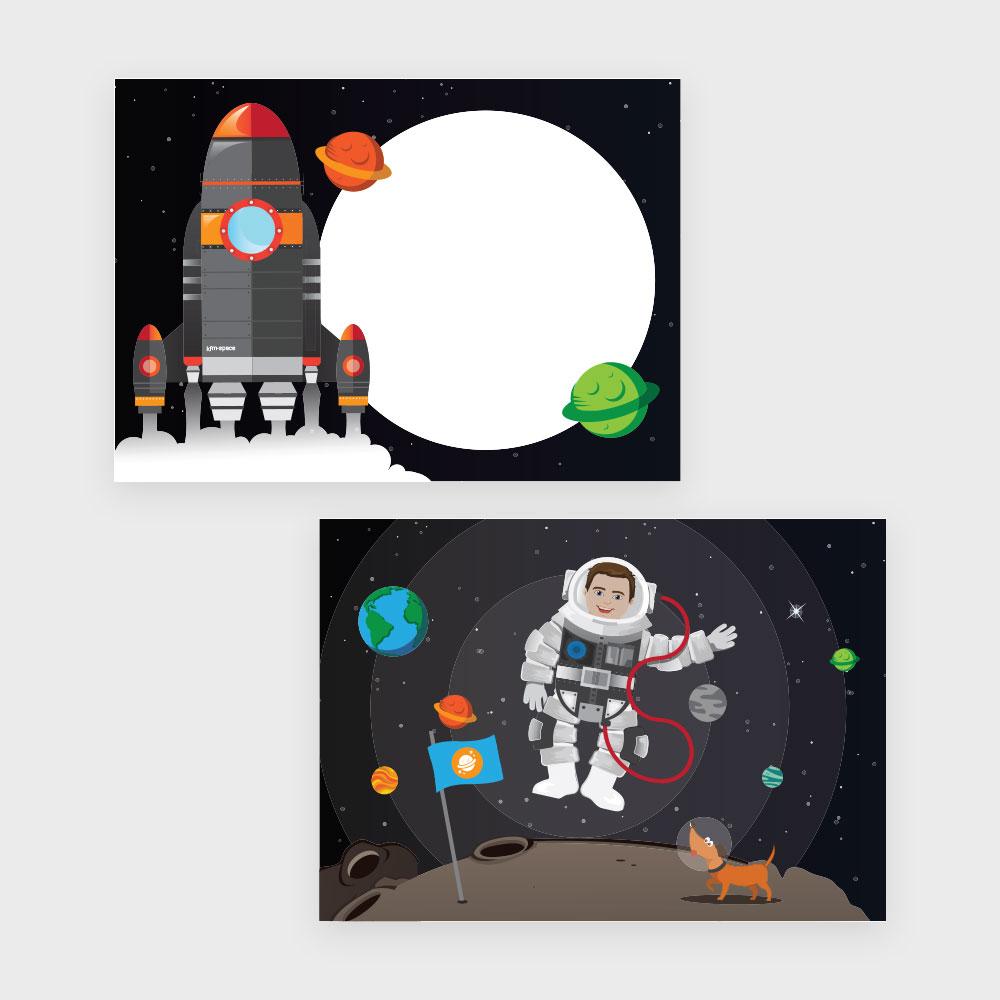 Astronauten traktatiekaartje van Make My Moment