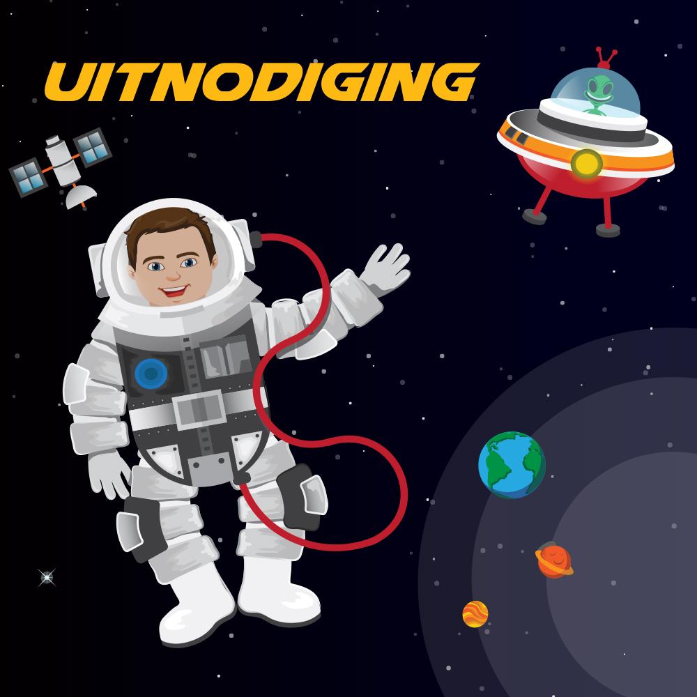Astronauten Uitnodigingen