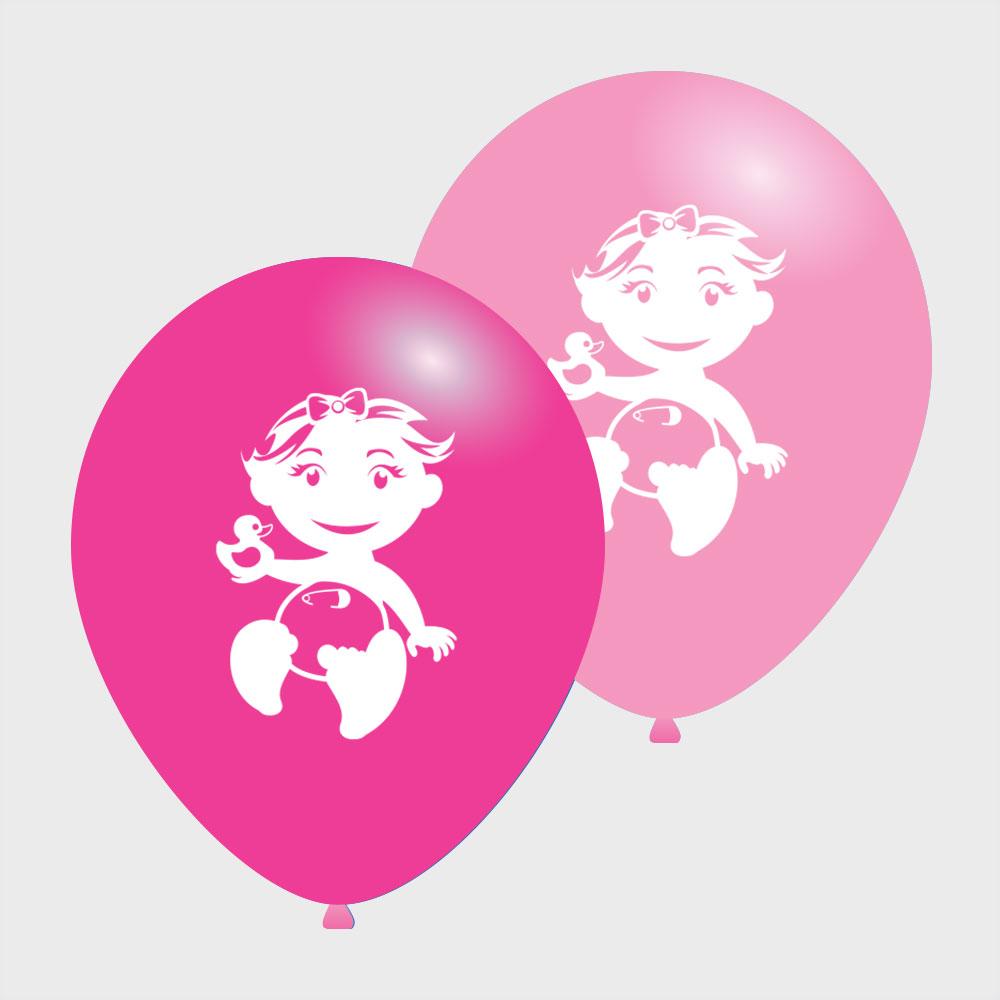 Roze Baby Girl ballonnen