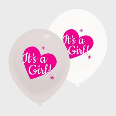 It's a Girl ballonnen versiering voor kraamfeest