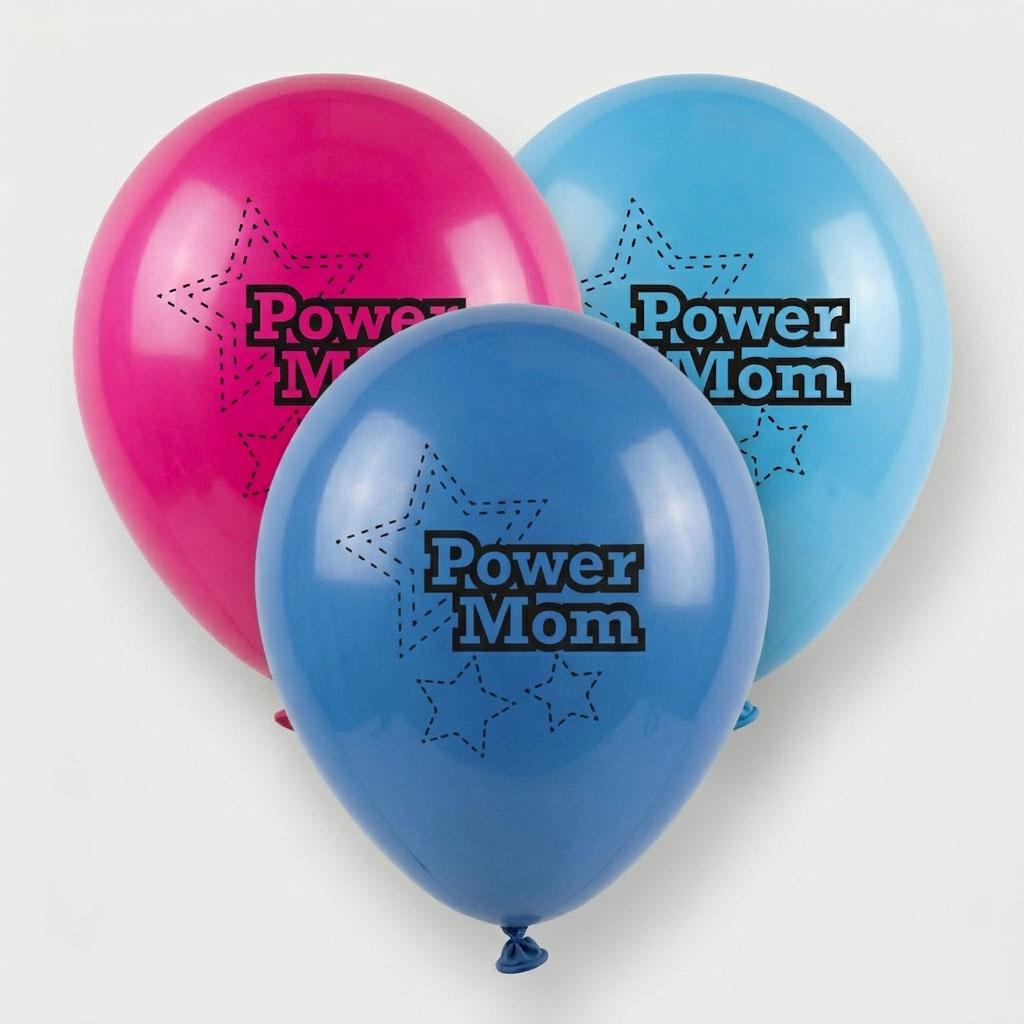 Power Mom ballonnen babyshower versiering