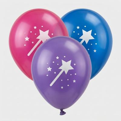 Sparkle ballonnen met toverstaf design