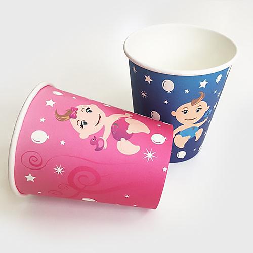 Baby twins bekers voor kraamfeest