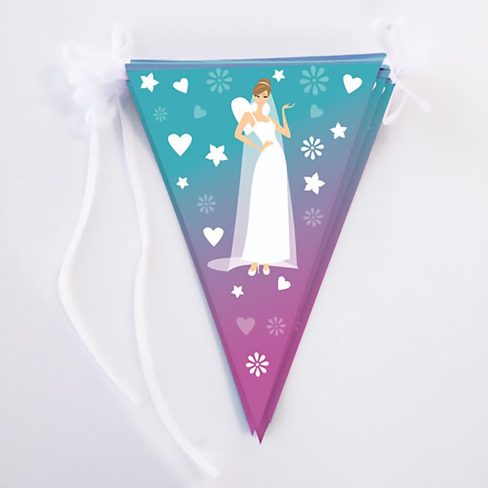 Bride to be vlaggenlijn versiering voor bridalshower