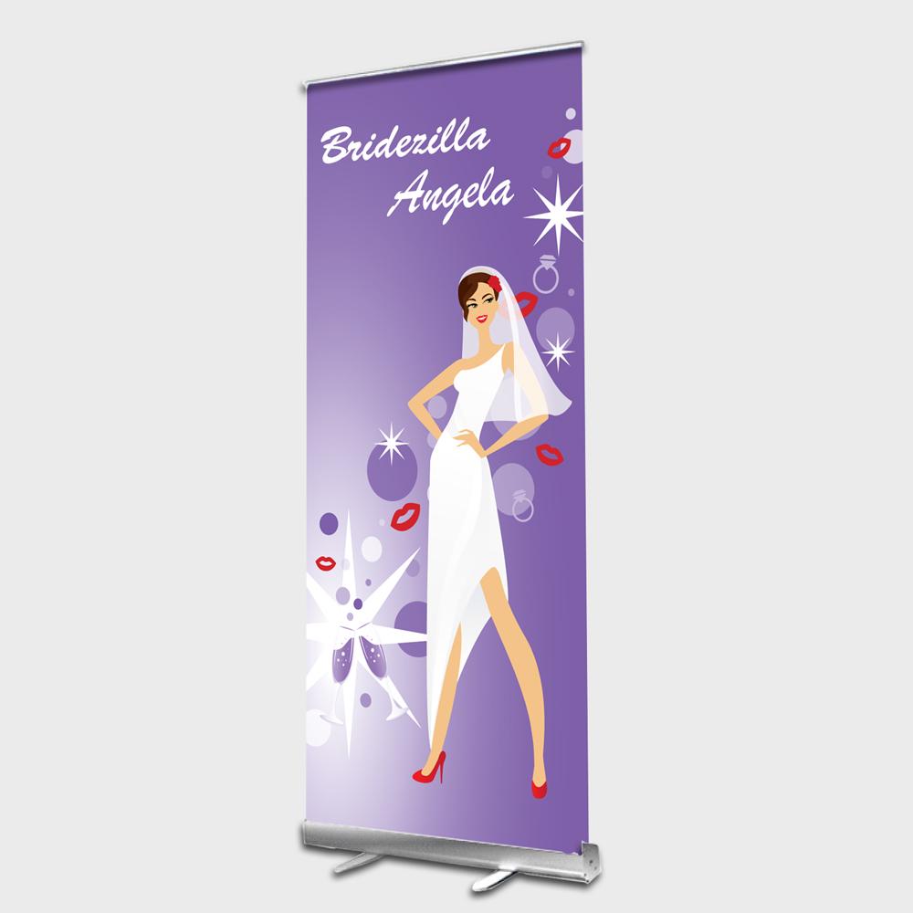 Bridalshower Bridezilla roll up banner