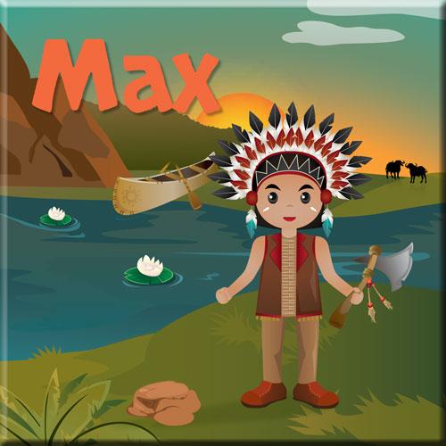 Canvas indianen jongen