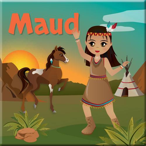 Canvas indianen meisje