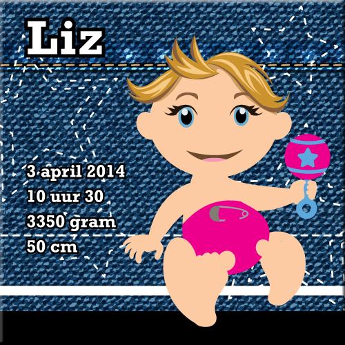 Canvas power baby girl