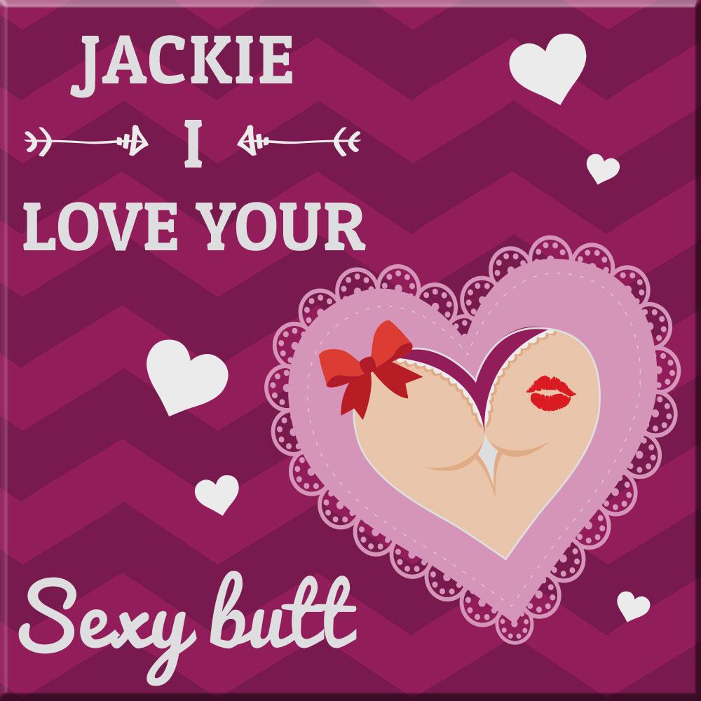 Canvas sexy butt voor Valentijn