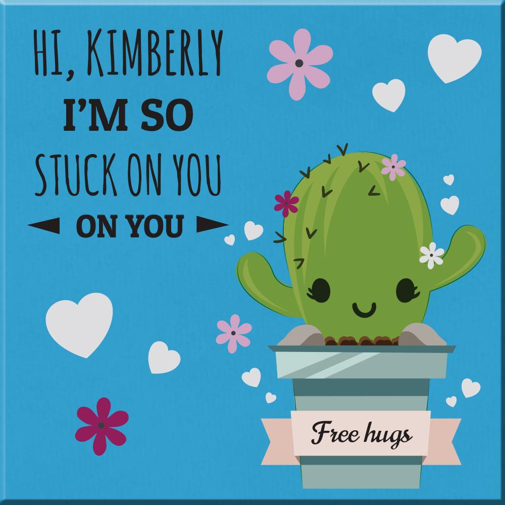 Canvas stuck on you Valentijnsdag