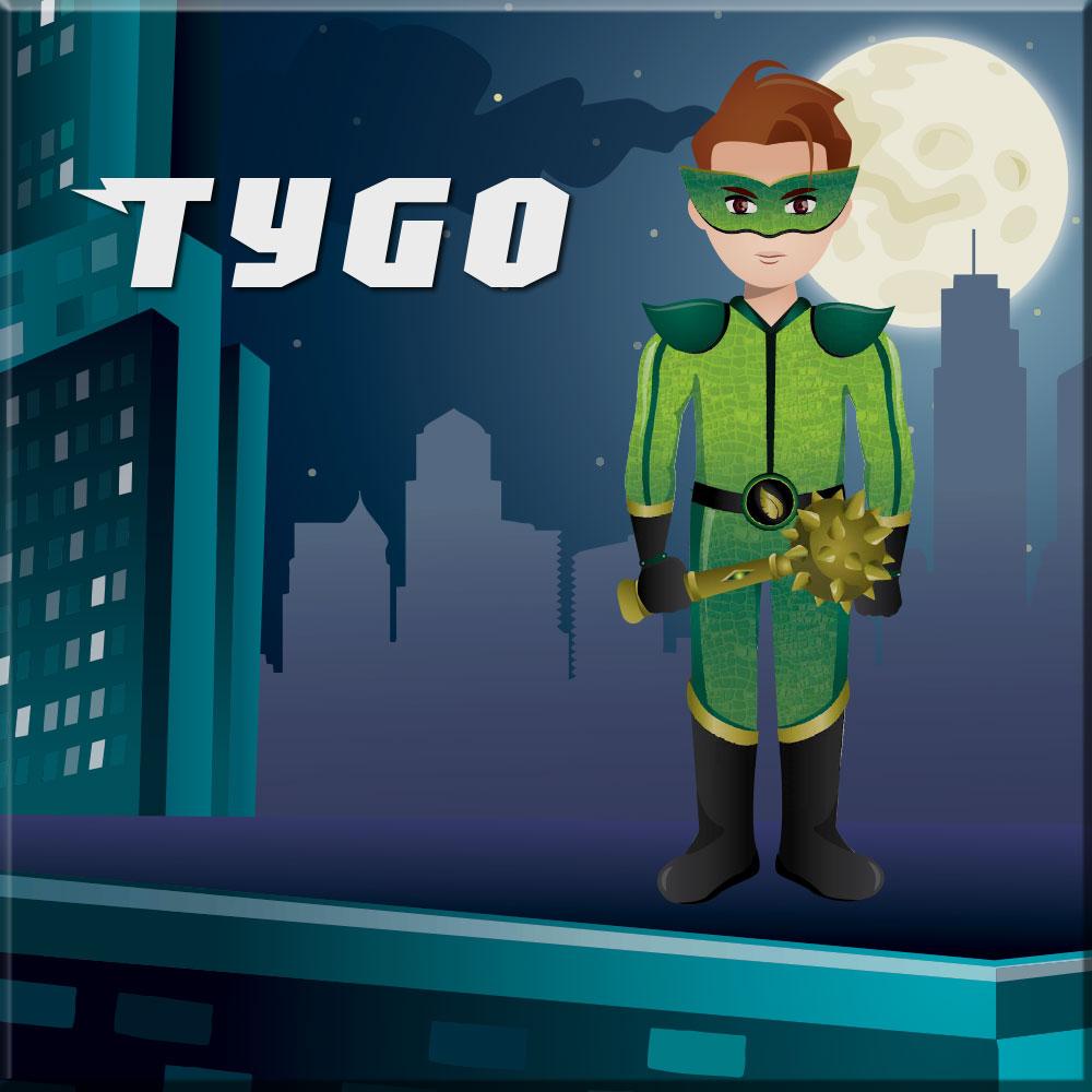 Canvas superboy groen