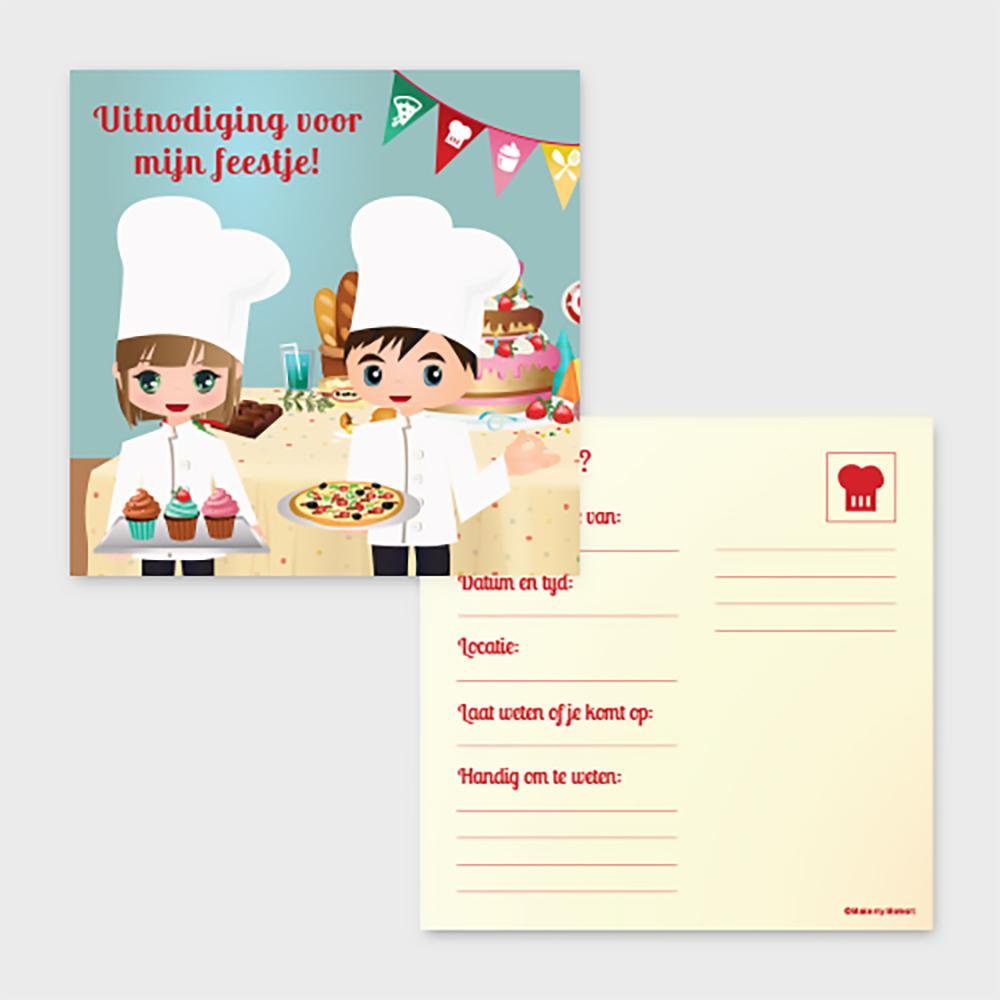 Chefkoks uitnodigingen