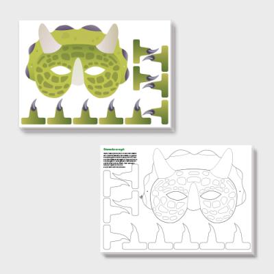 Dino masker knutselen