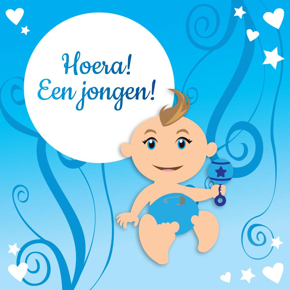 Felicitatie jongen kaart