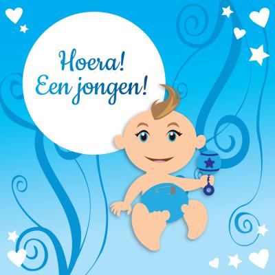 Felicitatie jongen kaart
