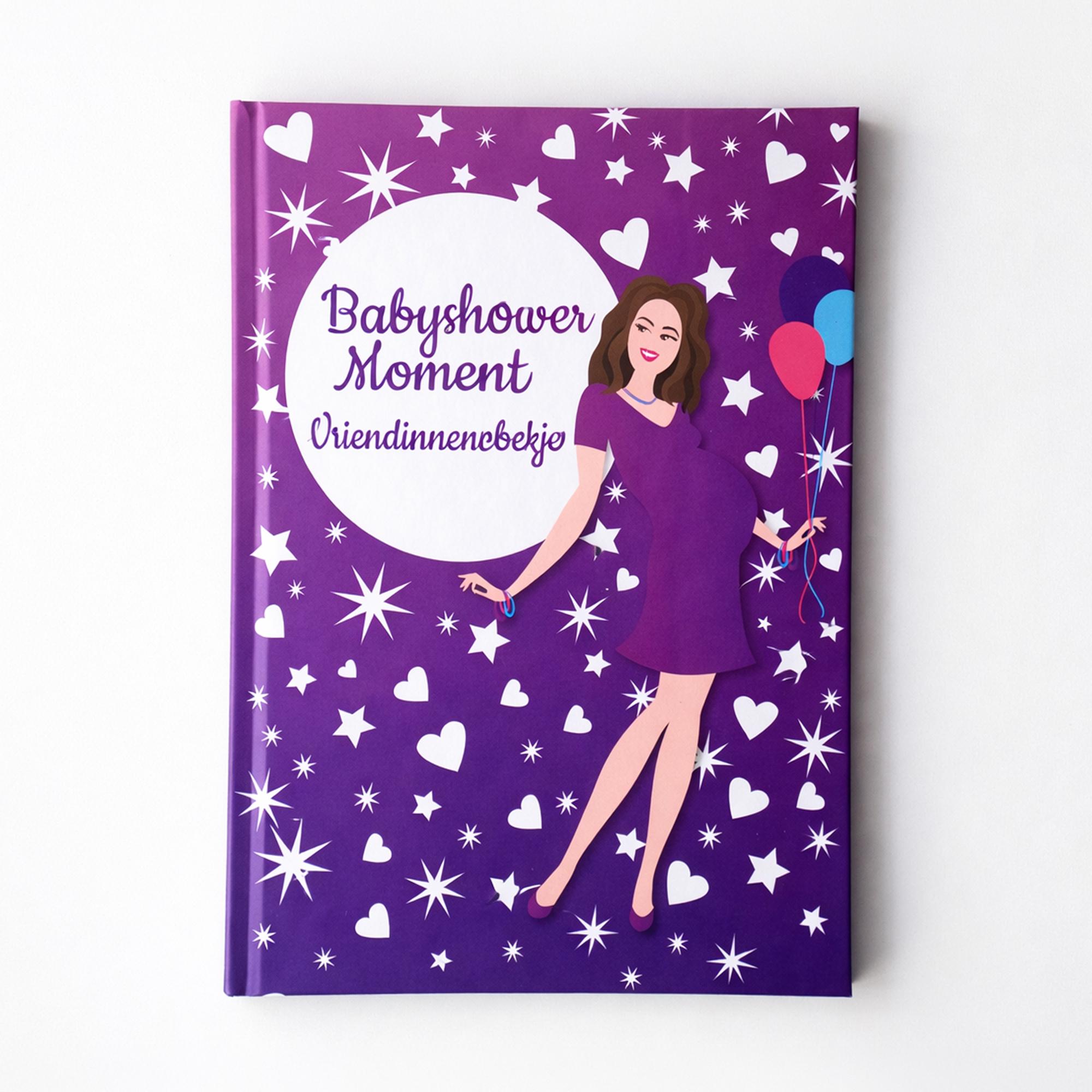 Luxe Vriendinnenboekje voorkant met paars design