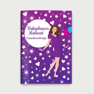 Luxe Vriendinnenboekje voorkant met paars design