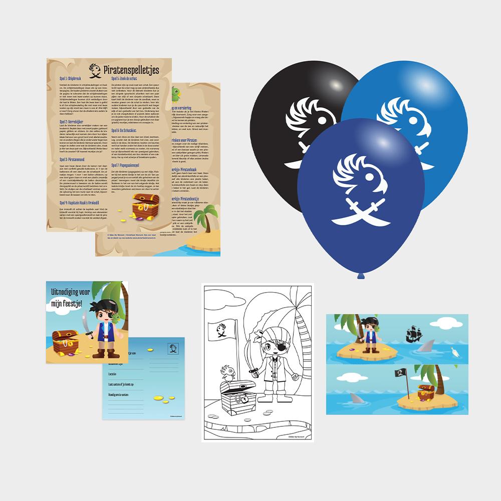Kinderfeest piraten feest pakket