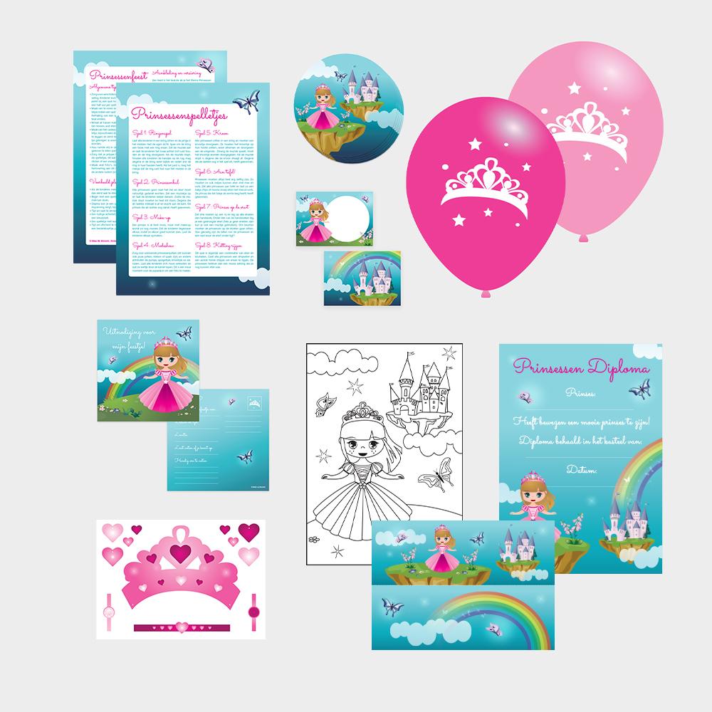Kinderfeest prinses pakket large