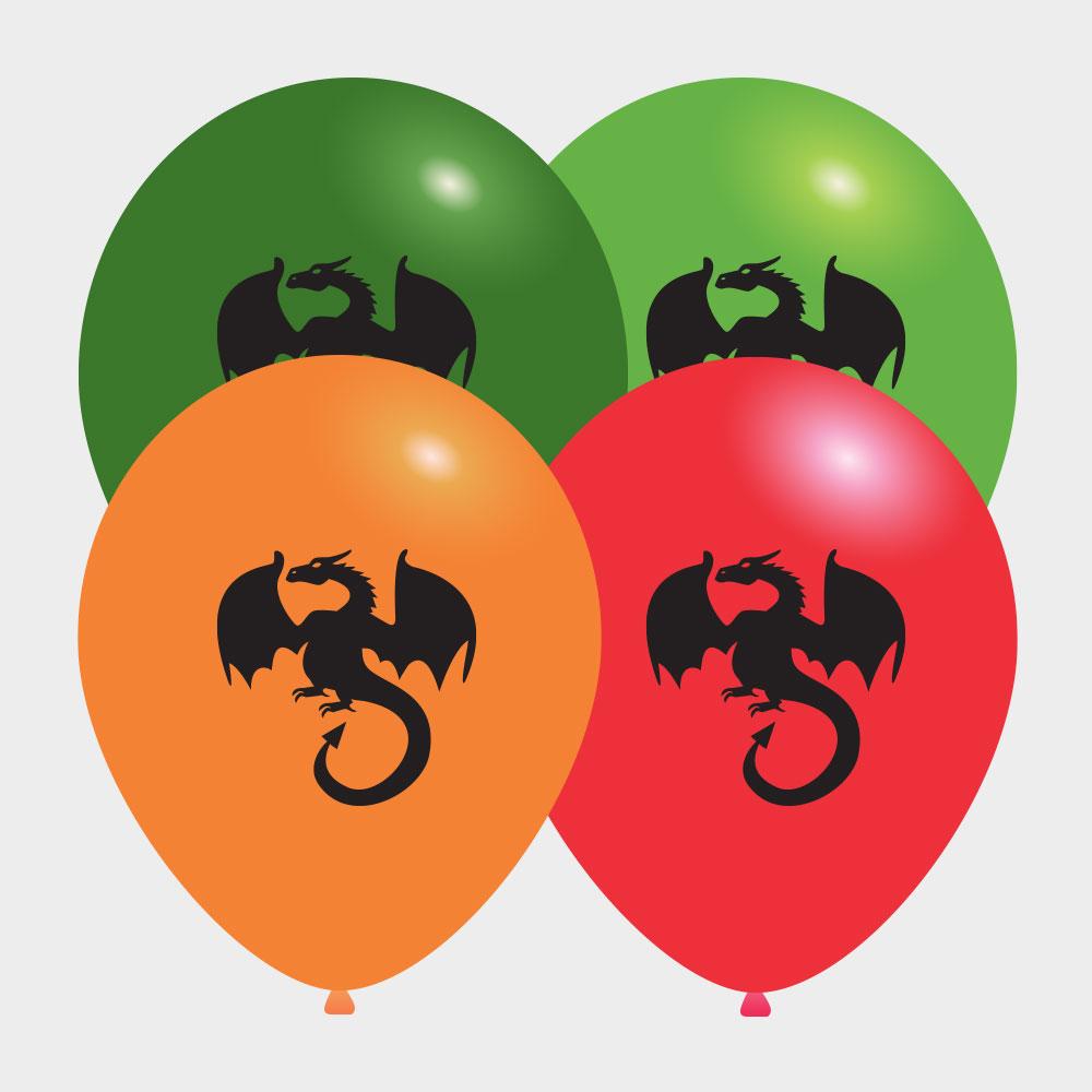 Ballonnen met ridder design