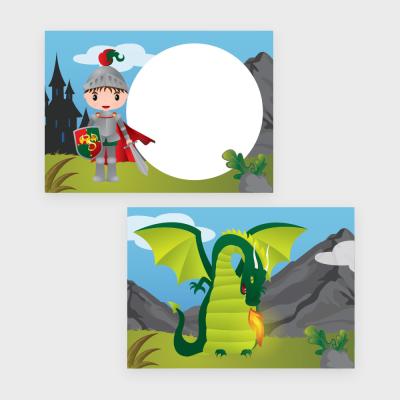 Ridders traktatiekaartje voor en achterkant