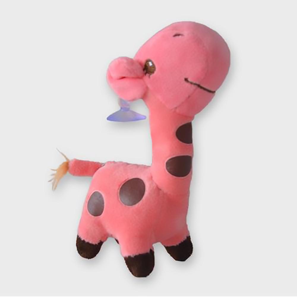 Roze knuffel giraffe