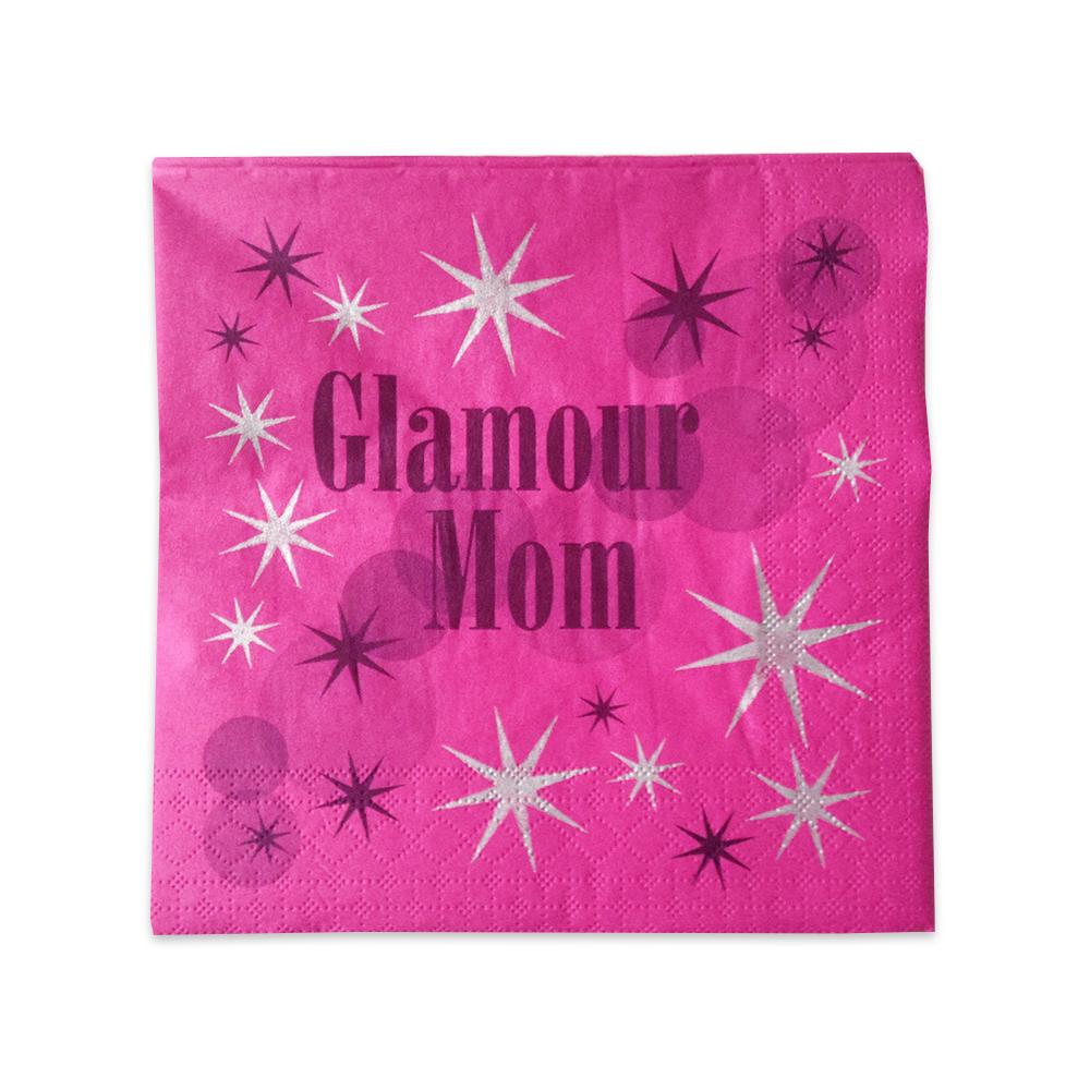 Servetten Glamour Mom Pink