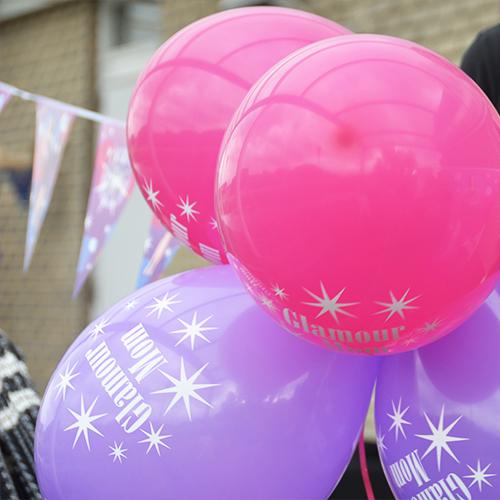 Glamour Mom ballonnen babyshower versiering