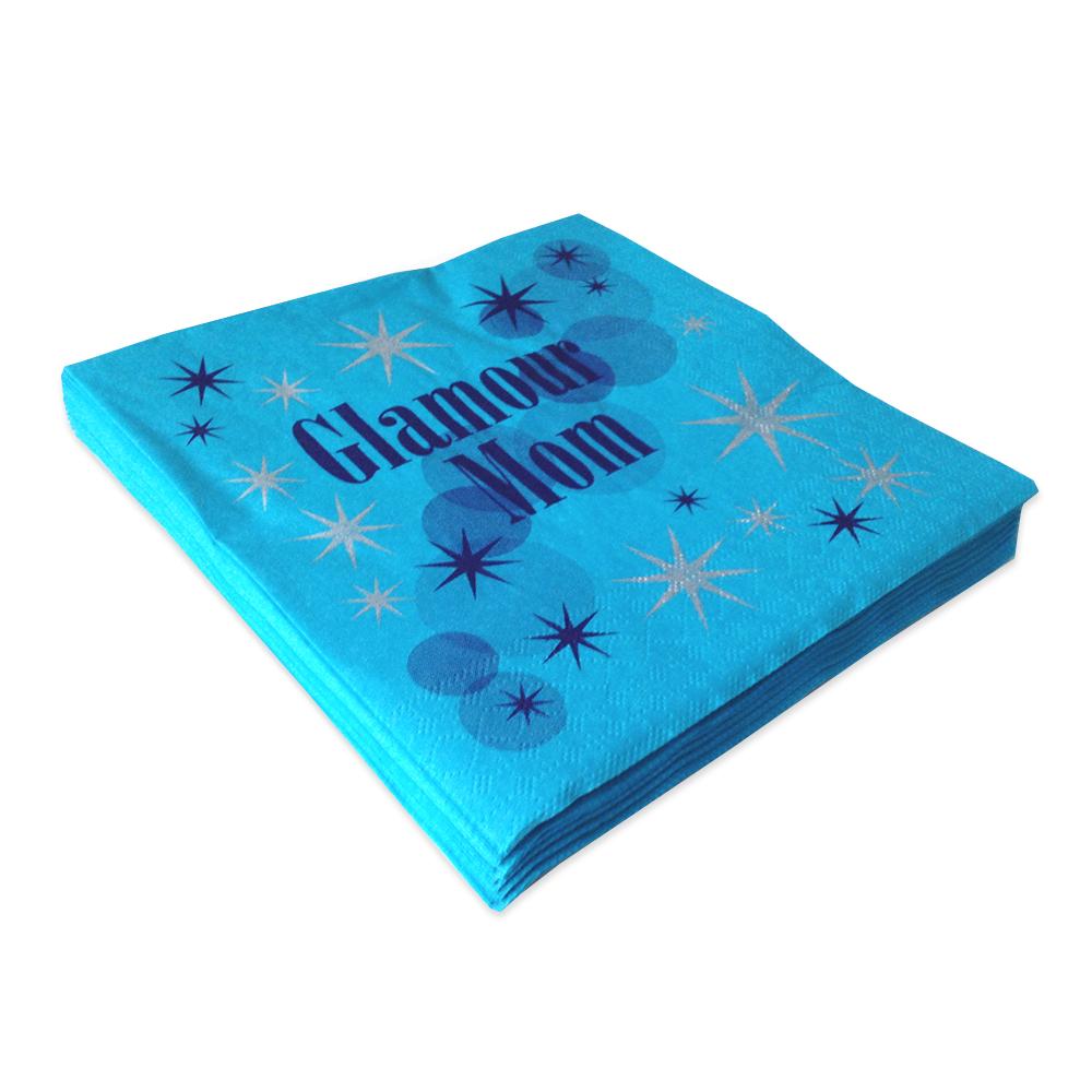 Servetten Glamour Mom Blue