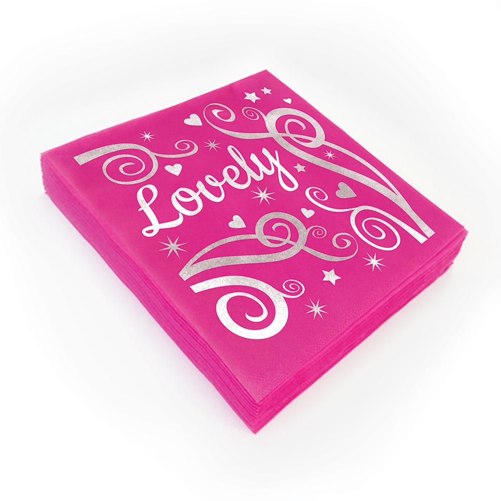 Roze lovely mom servetten