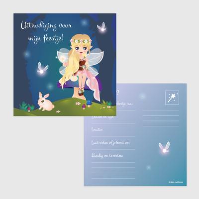 Elfjes uitnodigingen kinderfeest