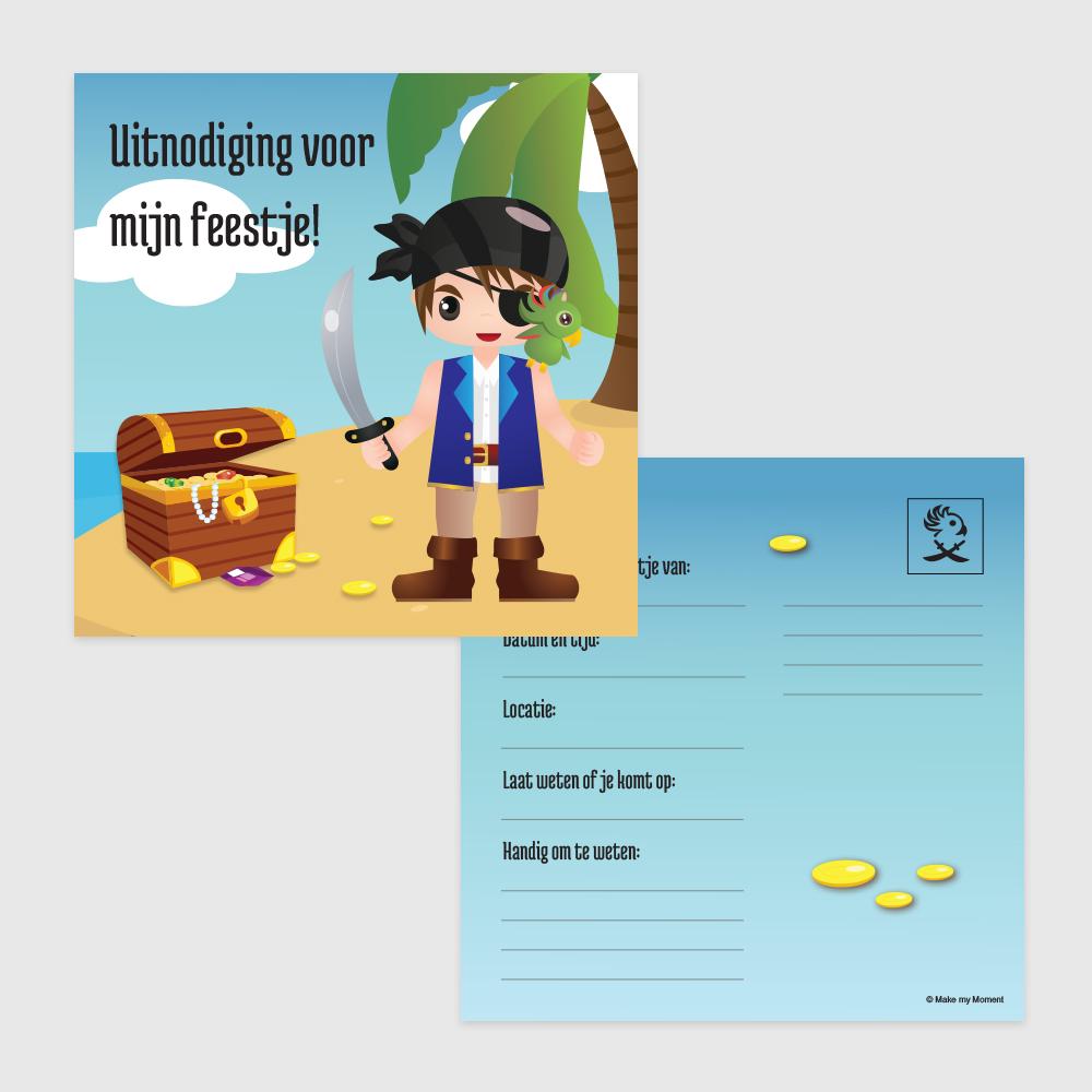 Piraten uitnodigingen