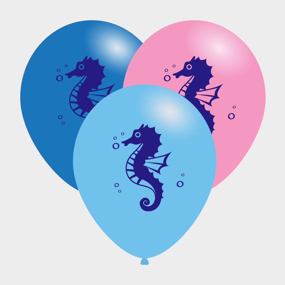 Zeemeermin ballonnen met zeepaard