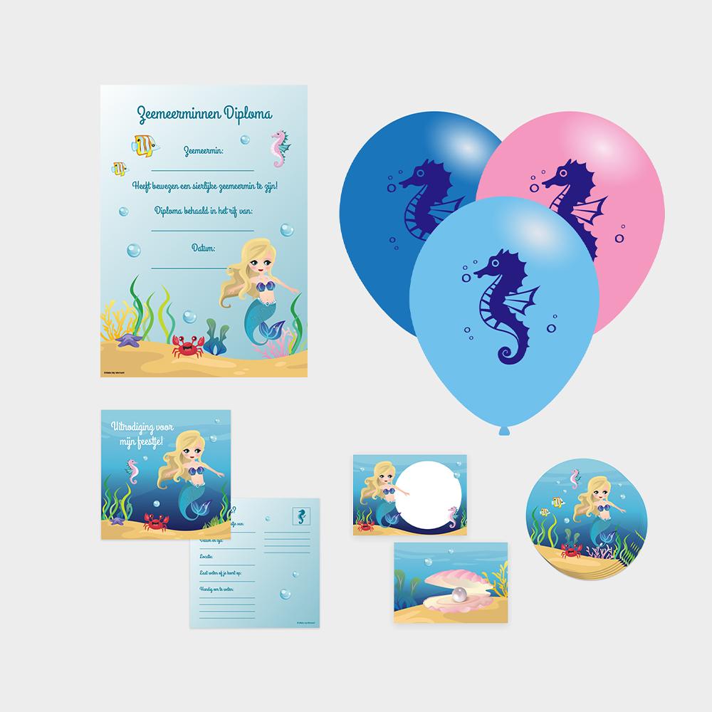 Zeemeermin Pakket Medium inhoud