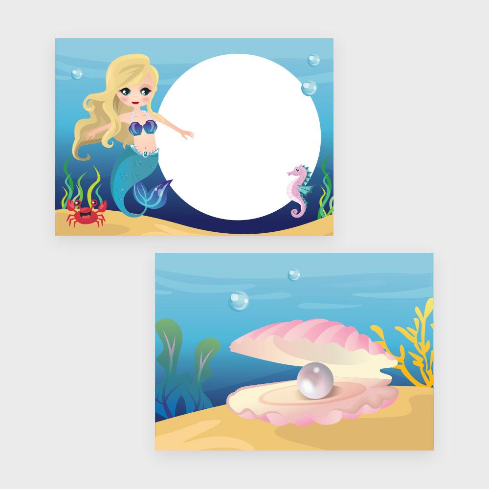 Zeemeerminnen Traktatiekaartje